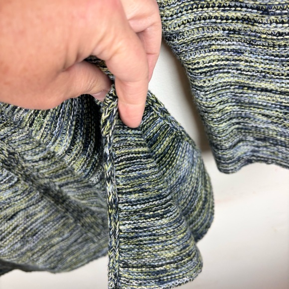 J Jill  black/white marled variegated tunic sweater-Woman’s MP - Picture 8 of 13